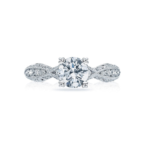 Tacori Pave Solitaire Diamond Engagement Ring