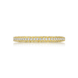 18ct Yellow Gold Diamond Wedding Band by Tacori, Classic Crescent Style 2616