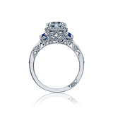 Tacori Sapphire Halo Engagement Ring (2628RDSP)