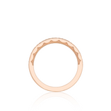 Tacori 41-1.5 18ct Rose Gold Diamond Wedding Band with Signature Crescent Side Detail