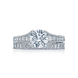 Tacori Channel Set & Diamond Crescents with Diamond Wedding Ring (HT251061/2X)