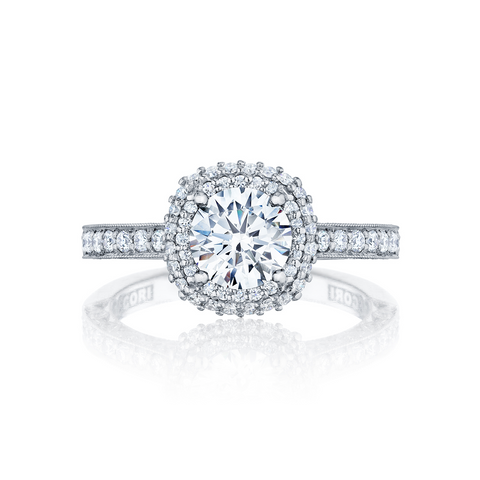 Tacori Diamond Halo Engagement Ring (HT2522CU)