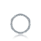 Tacori HT2528B Diamond Wedding Ring, Ribbon Design and Crescent Detail
