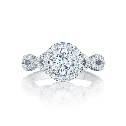 Tacori Pave Diamond Engagement Ring (HT2549RD)