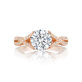 Tacori Pave Diamond Halo Engagement Ring