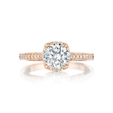 Halo Engagement Ring - tacori 2620 rose gold