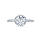 Tacori Diamond Halo Engagement Ring (HT2547RD)