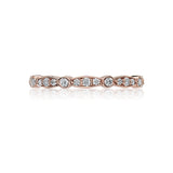 18ct Rose Gold Diamond Wedding Band, Tacori 47-2ET