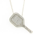 FULLY DIAMOND SET PADDLE PENDANT