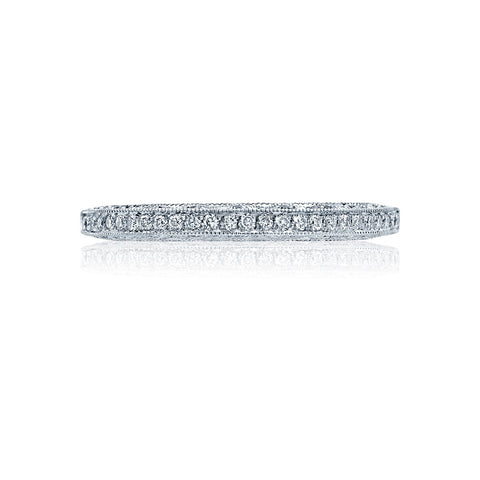 Platinum and Diamond Classic Crescent Wedding Band, Tacori 2616B