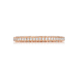 18ct Rose Gold Diamond Wedding Band, Tacori Style 2616