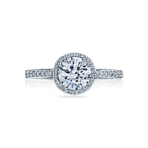 Tacori Pave Diamond Halo Engagement Ring 2639RDP Mayfair Jewellers