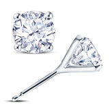 18ct gold Diamond stud earrings in Martini setting