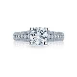 Tacori Pave Diamond Engagement Ring (HT2513RD)