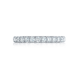 2.5mm Diamond Wedding Band, Tacori HT2545B1/2, Petite Crescent Tacori Rings