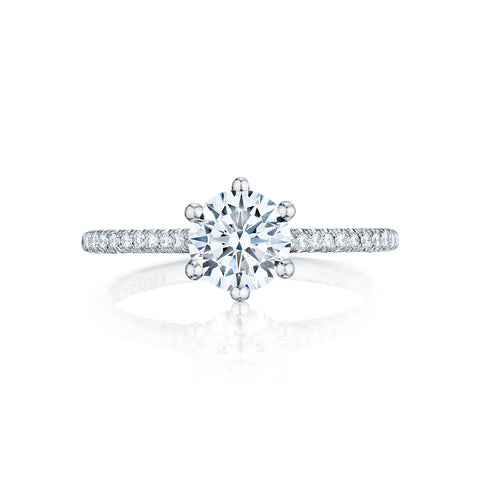 Tacori Solitaire and Pave Engagement Ring (HT25461.5RD)