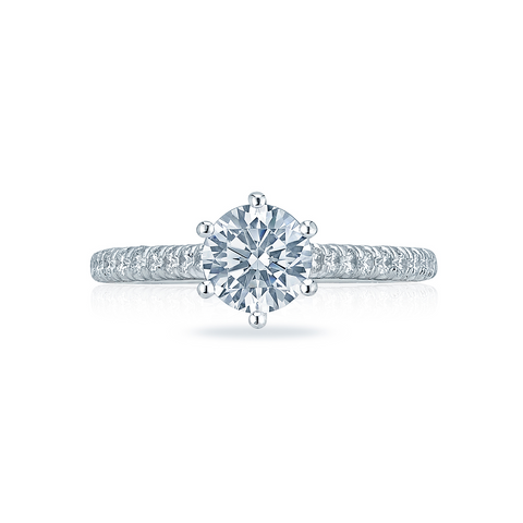 Tacori Solitaire and Pave Engagement Ring (HT2546RD)